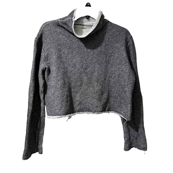 Rag & Bone Madeline terry Cotton Funnel Neck Pullover Sweatshirt XXS A001365 - Picture 2 of 8